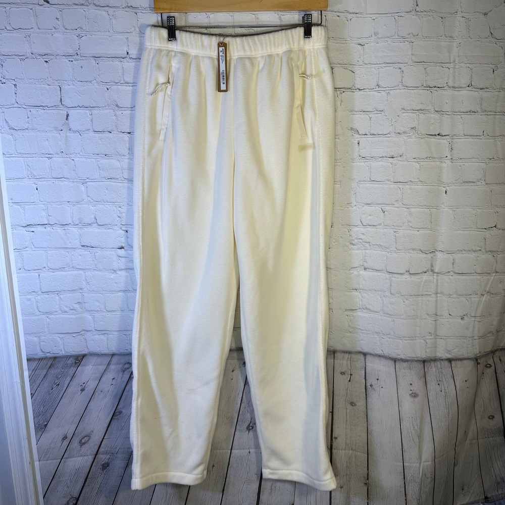 SKIMS Fleece Lounge Straight Leg Pant Ecru WL-WLG-9938W Medium
